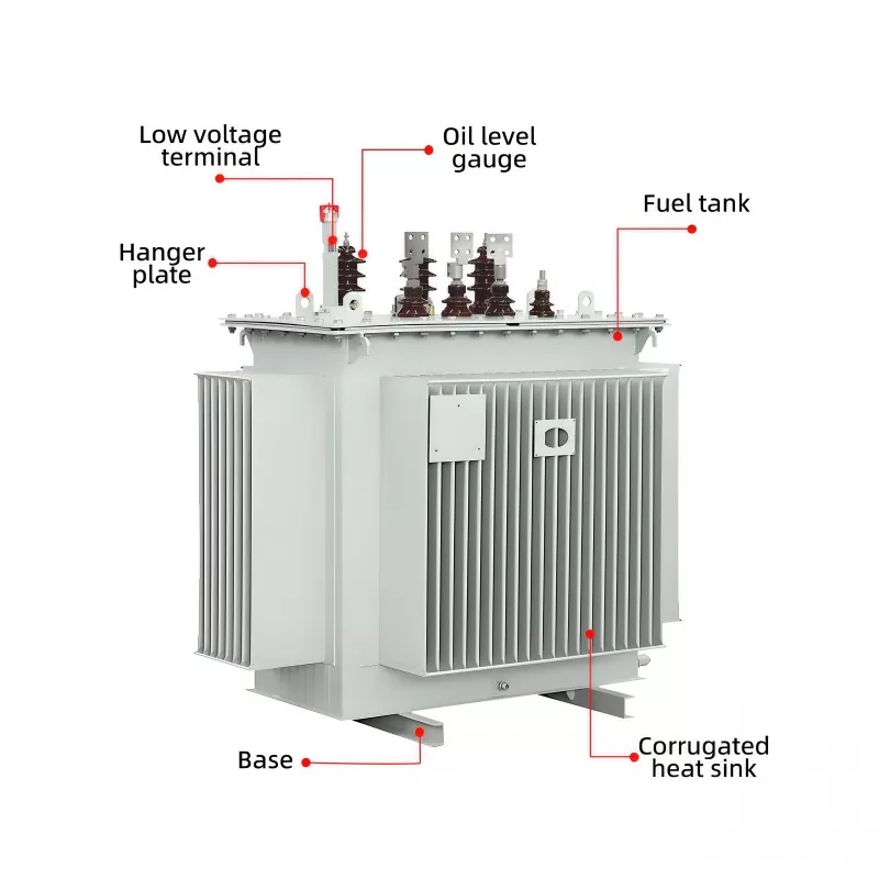 11KV Intrare 0.4KV Ieșire Transformator trifazat cu scufundare în ulei